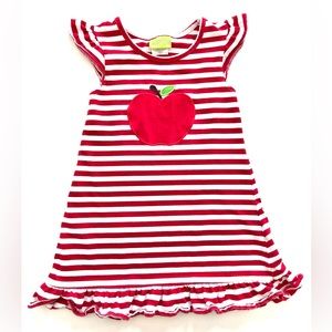 Classic Whimsy Cotton Apple Dress 4T